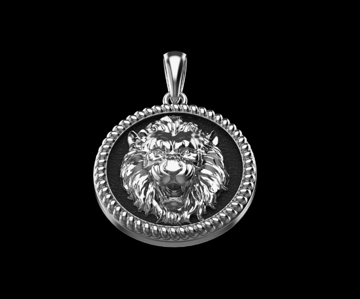 Gold Plated Lion Pendant with chain