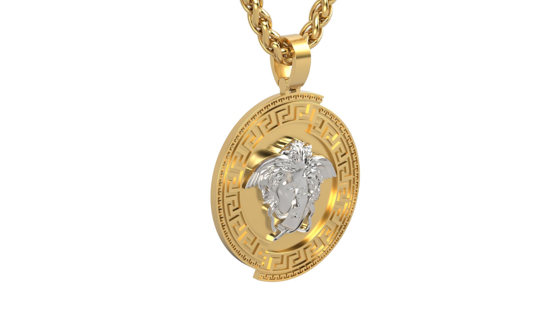Luxury 925 Sterling Silver Base, 18K Gold Plated with Chain DAZZLE DIME®