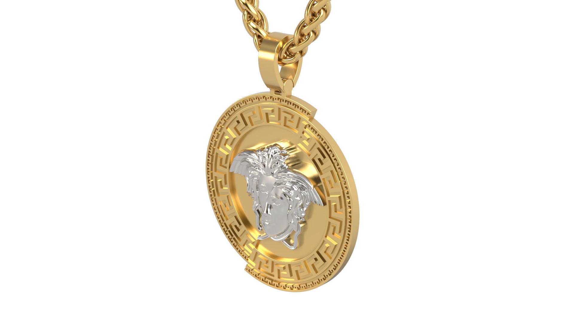 Luxury 925 Sterling Silver Base, 18K Gold Plated with Chain DAZZLE DIME®