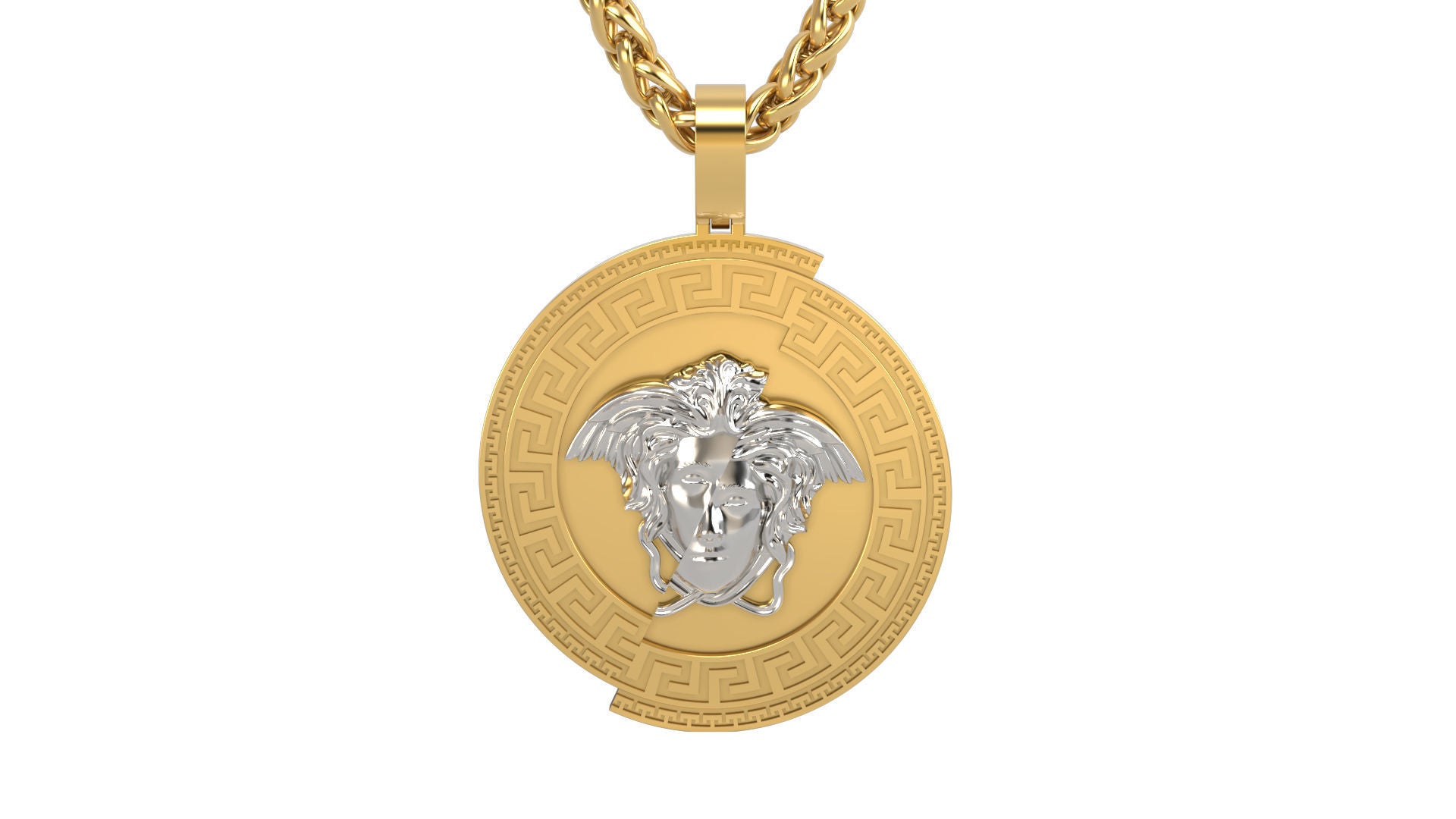 Luxury 925 Sterling Silver Base, 18K Gold Plated with Chain DAZZLE DIME®