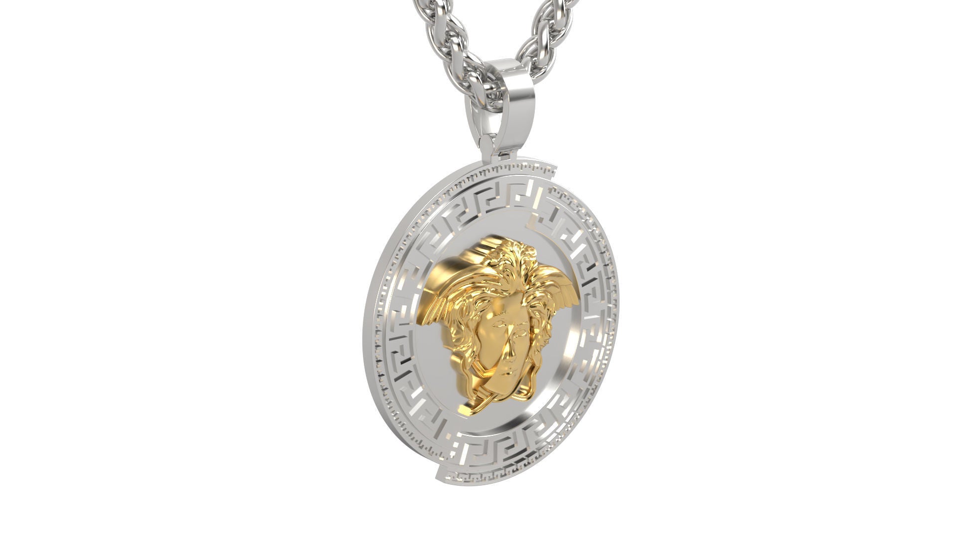Luxury 925 Sterling Silver Base, 18K Gold Plated with Chain DAZZLE DIME®