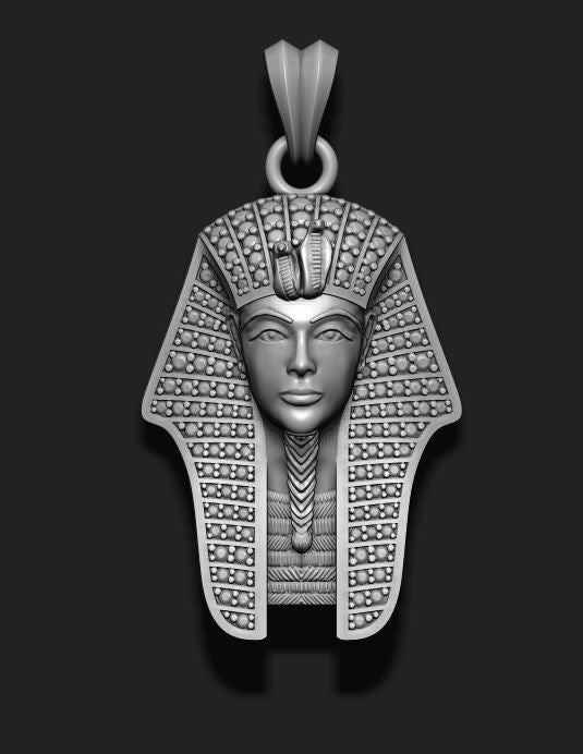 Dazzle Dime Pharaoh Pendant with Gems The Sovereign Elegance of Ancient Egypt DAZZLE DIME®