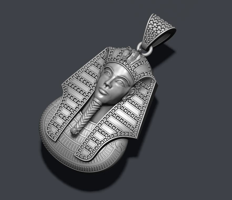 Pharaoh Pendant with Gems and Enamel