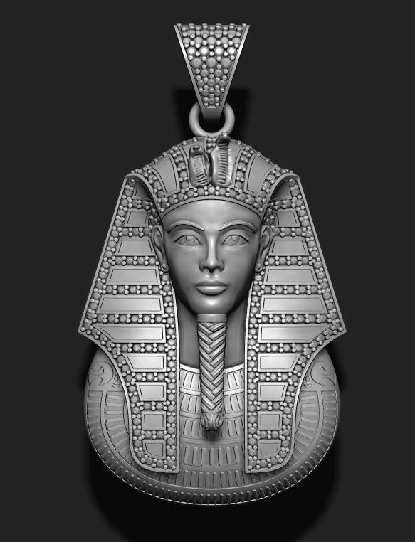 Pharaoh Pendant with Gems and Enamel