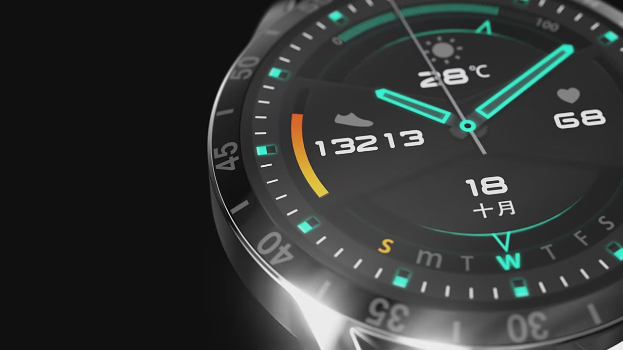 Men’s Luxury Steel Band Bluetooth Smartwatch Waterproof Full Touch Screen Fitness Tracker with Call Function