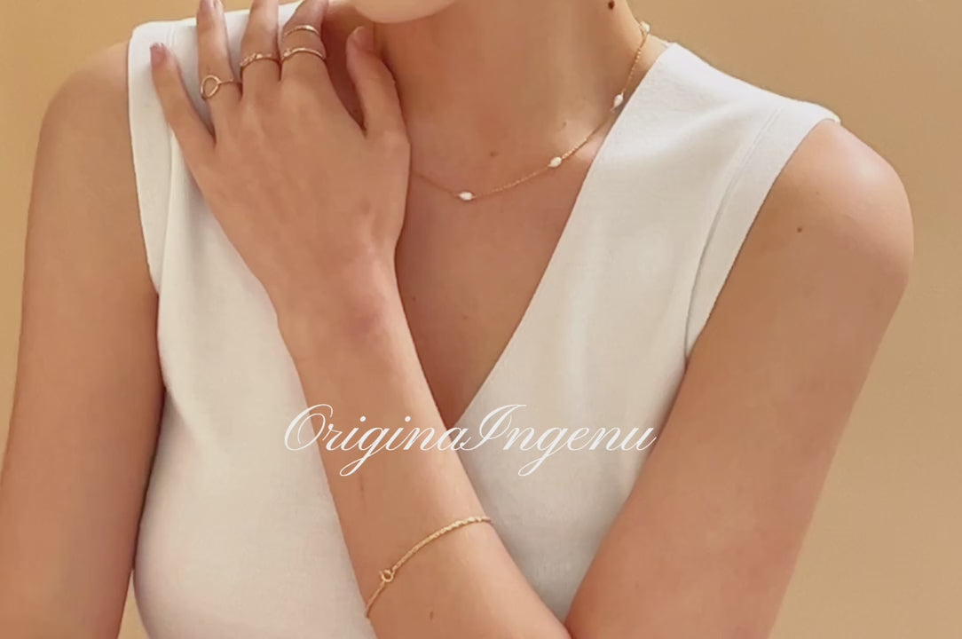 Natural Pearl Gold Choker Necklace – 14K Gold Filled Handmade Boho Pendant for Women