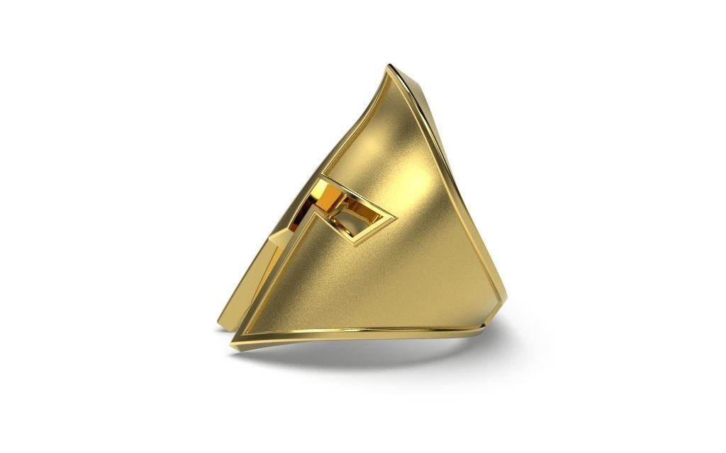 Dazzle Dime S925 Base 18k Gold Plated Spartan Helmet Ring Embody the Spirit of Ancient Warriors DAZZLE DIME®