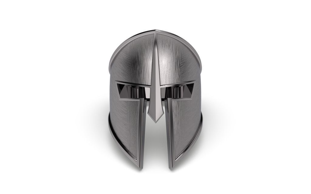 Dazzle Dime S925 Base 18k Gold Plated Spartan Helmet Ring Embody the Spirit of Ancient Warriors DAZZLE DIME®