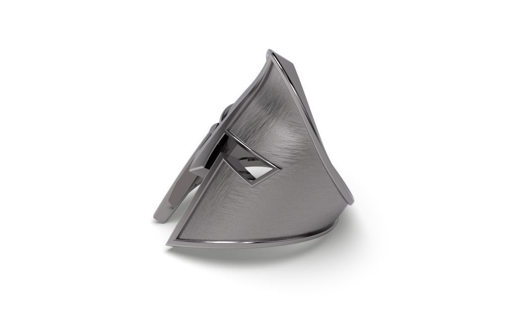 Dazzle Dime S925 Base 18k Gold Plated Spartan Helmet Ring Embody the Spirit of Ancient Warriors DAZZLE DIME®