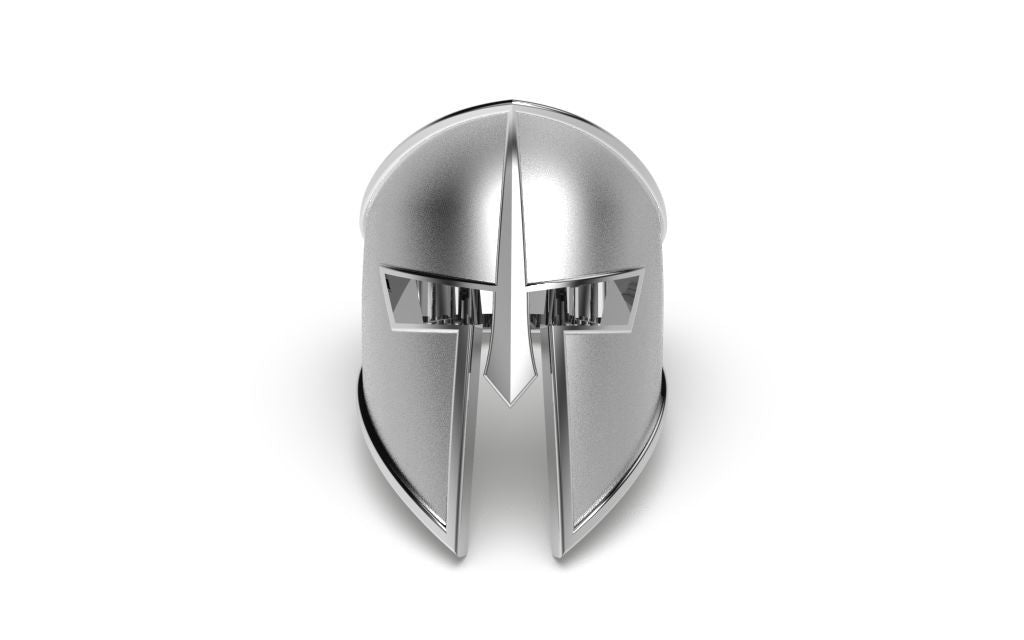 Dazzle Dime S925 Base 18k Gold Plated Spartan Helmet Ring Embody the Spirit of Ancient Warriors DAZZLE DIME®