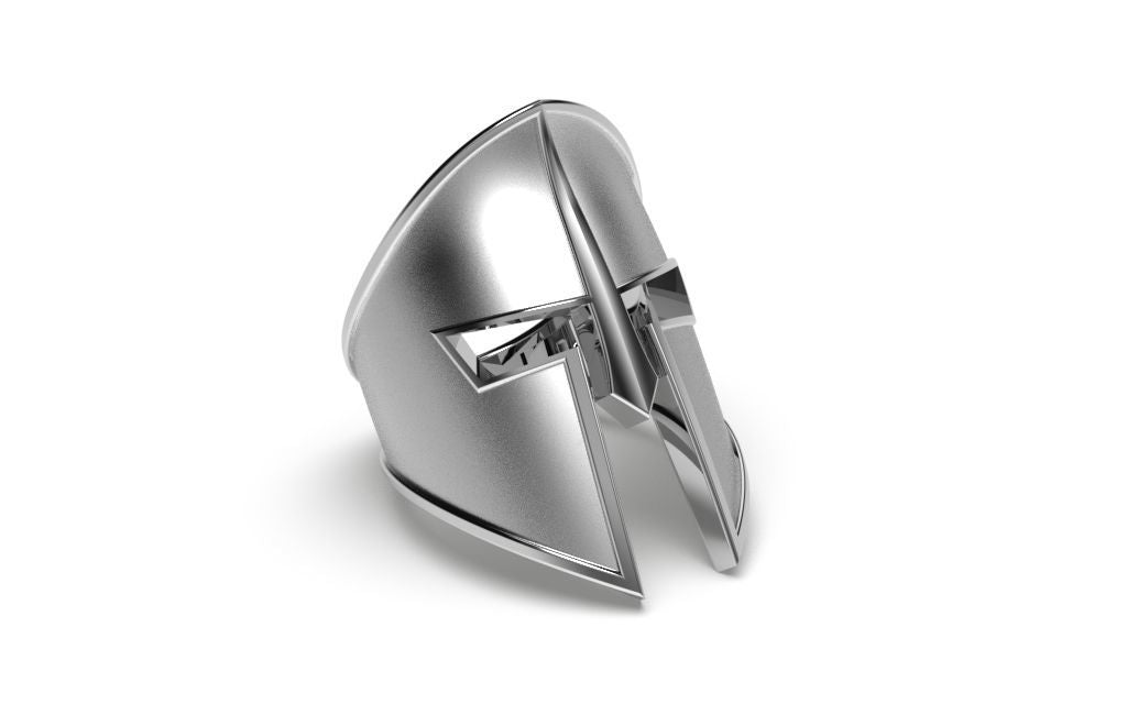 Dazzle Dime S925 Base 18k Gold Plated Spartan Helmet Ring Embody the Spirit of Ancient Warriors DAZZLE DIME®