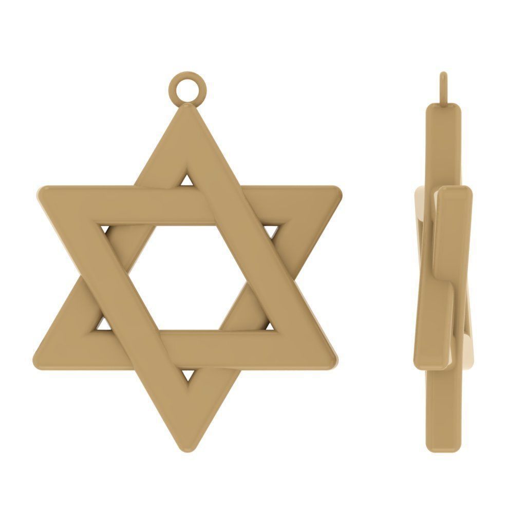 Dazzle Dime 925 Sterling Silver Base 18k Gold Plated Star of David Pendant A Timeless Symbol of Faith and Unity - Dazzle Dime