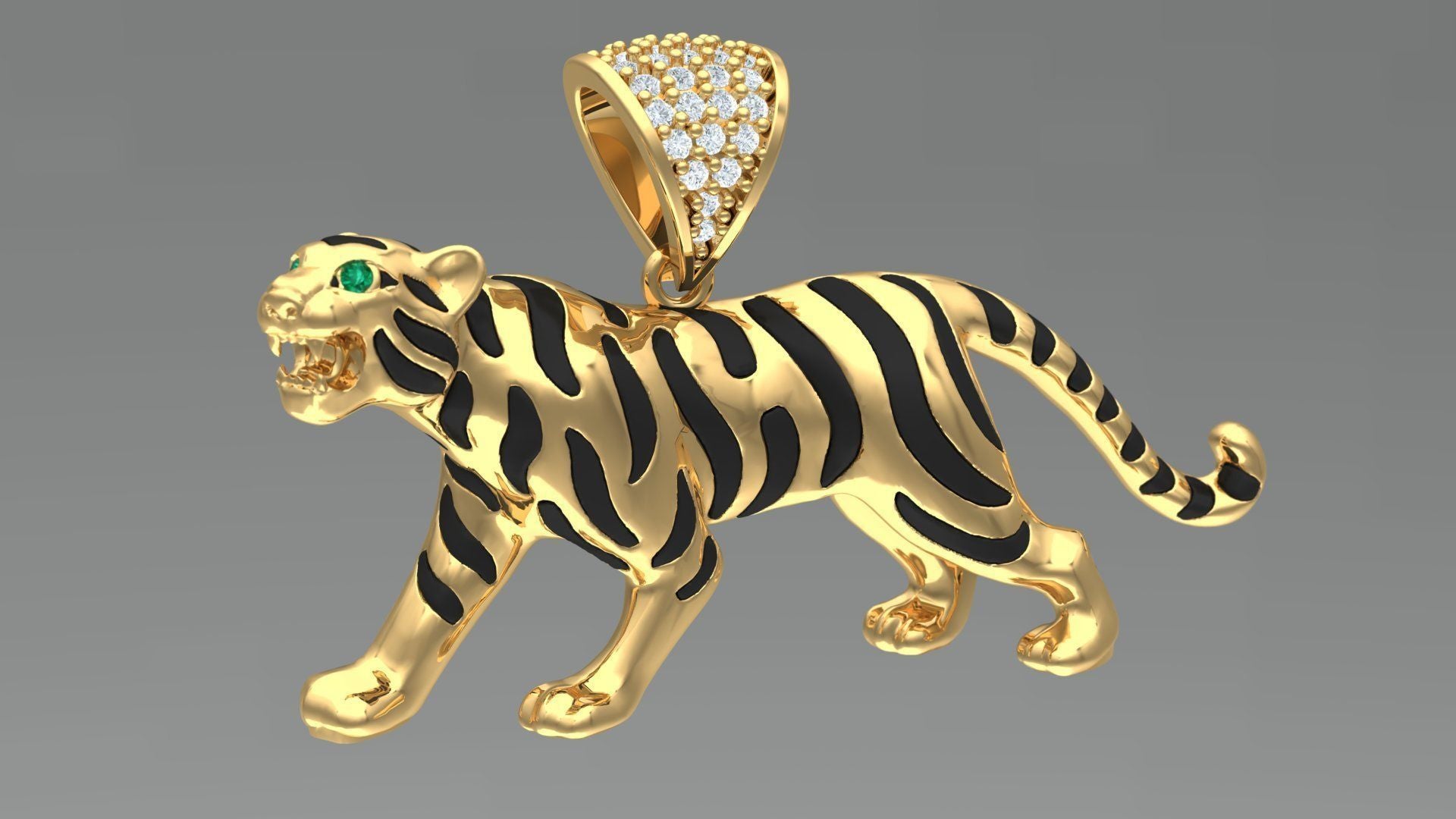 Majestic Tiger Pendant Unleash the Wild Within - Dazzle Dime