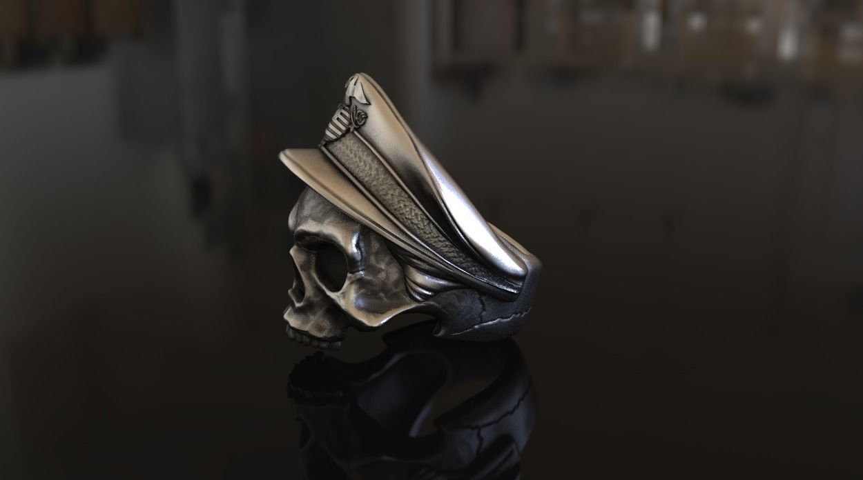 United States Marine Corps Skull Ring A Bold Tribute to Honor, Courage, and Commitment - Dazzle Dime