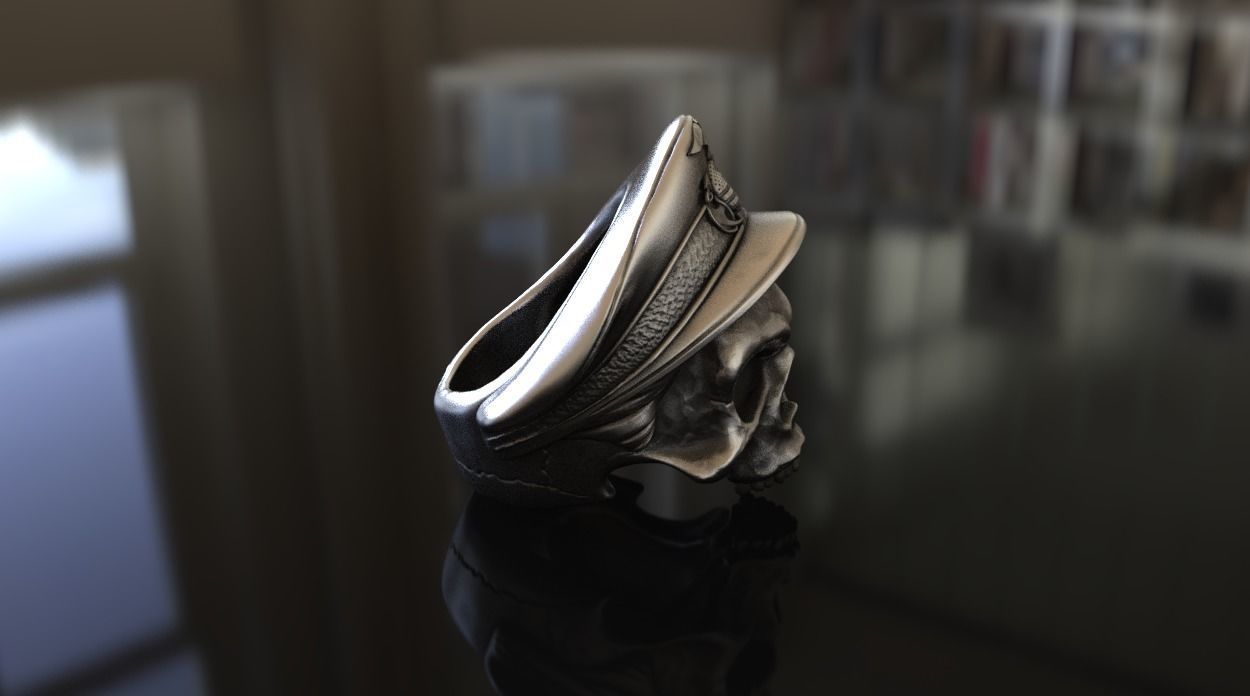 United States Marine Corps Skull Ring A Bold Tribute to Honor, Courage, and Commitment - Dazzle Dime