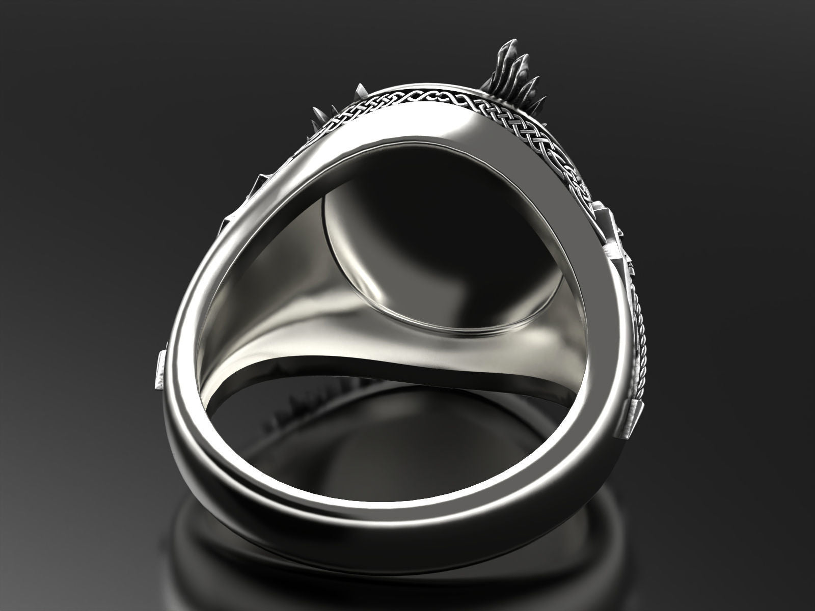 Dazzle Dime 925 Sterling Silver Base 18k Gold Plated Valkyrie Ring A Tribute to the Shieldmaidens of Valhalla - Dazzle Dime
