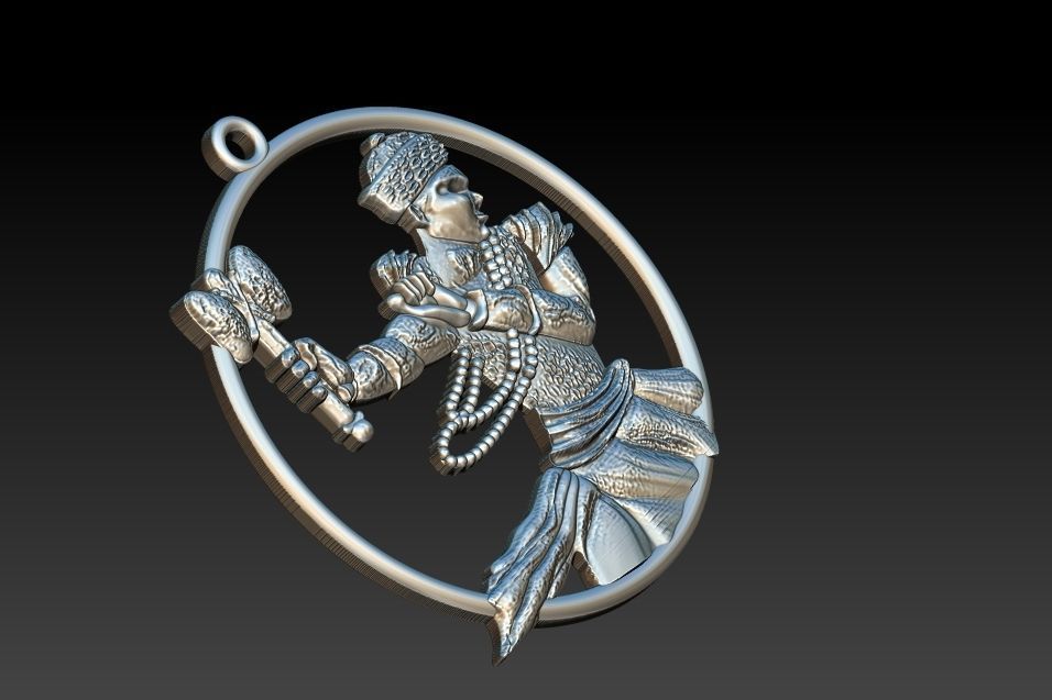 Sango's Thunder Pendant of the Yoruba god of Fire