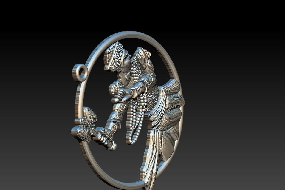 Sango's Thunder Pendant of the Yoruba god of Fire