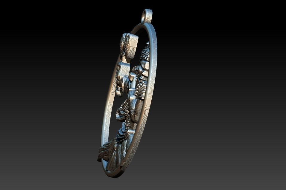 Sango's Thunder Pendant of the Yoruba god of Fire