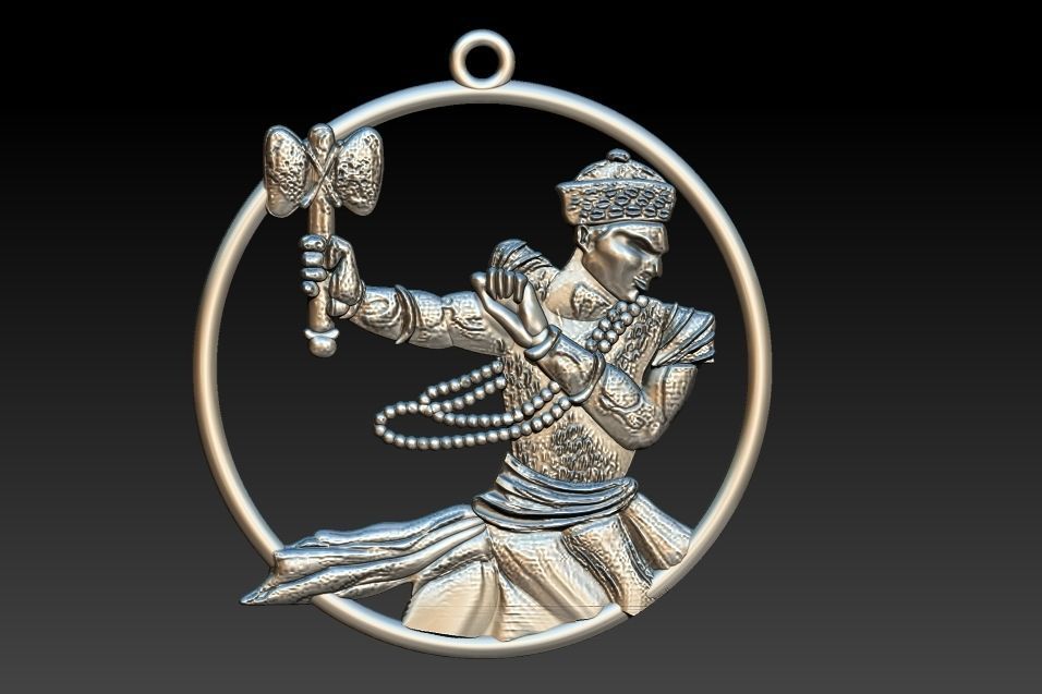Sango's Thunder Pendant of the Yoruba god of Fire