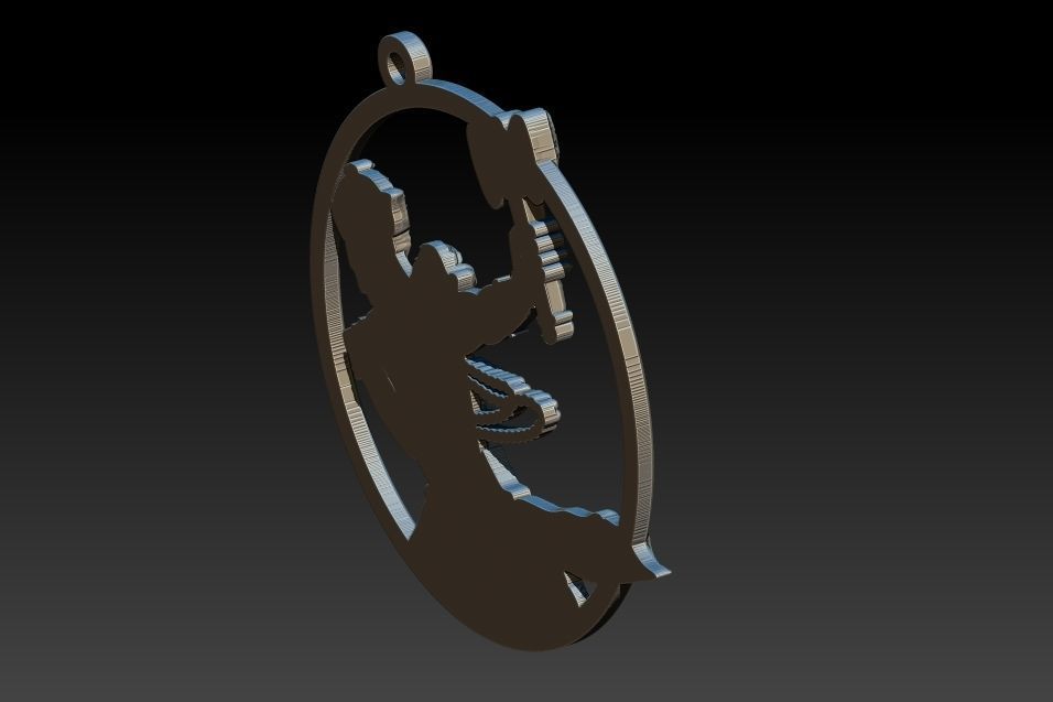 Sango's Thunder Pendant of the Yoruba god of Fire