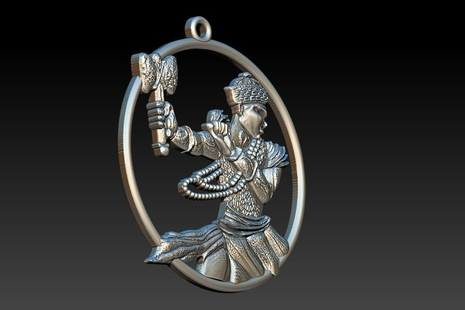 Sango's Thunder Pendant of the Yoruba god of Fire
