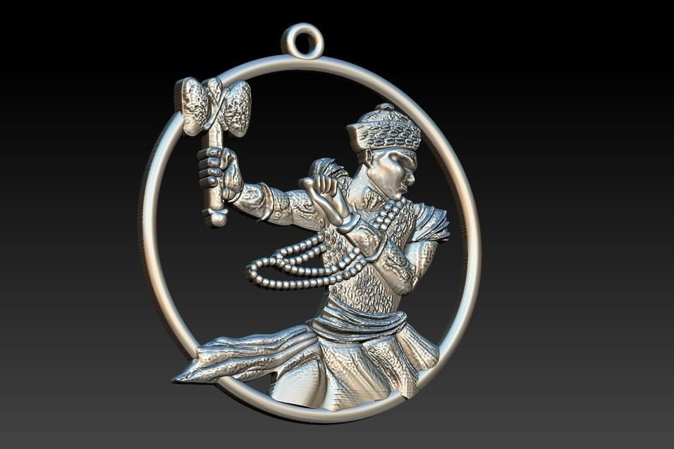 Sango's Thunder Pendant of the Yoruba god of Fire
