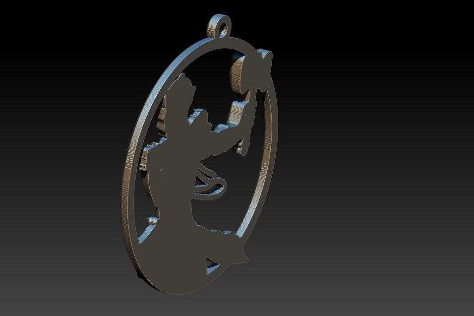 Sango's Thunder Pendant of the Yoruba god of Fire