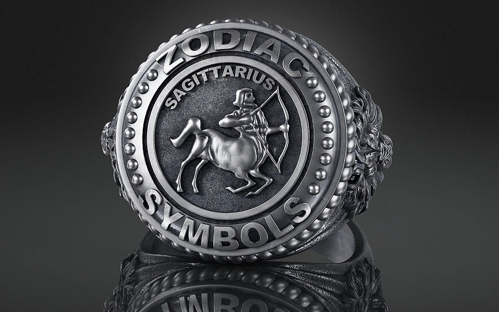 Dazzle Dime® Zodiac Sagittarius Ring: Adventure, Freedom, and Unstoppable Energy Exquisite 925 Sterling Silver with 18K White & Yellow Gold Accents DAZZLE DIME®