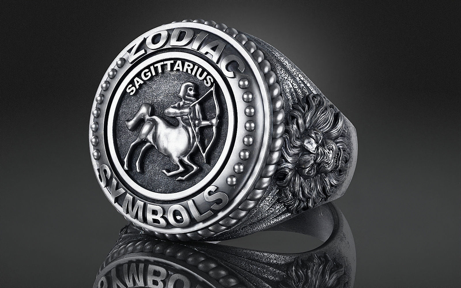 Dazzle Dime® Zodiac Sagittarius Ring: Adventure, Freedom, and Unstoppable Energy Exquisite 925 Sterling Silver with 18K White & Yellow Gold Accents DAZZLE DIME®