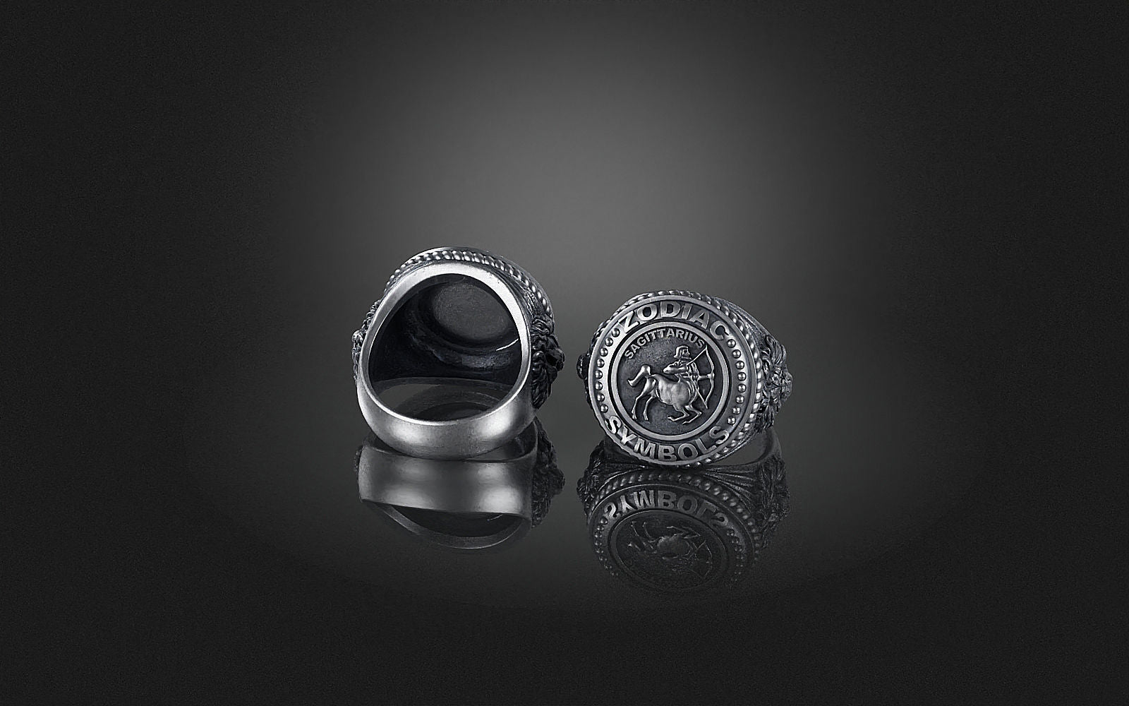 Dazzle Dime® Zodiac Sagittarius Ring: Adventure, Freedom, and Unstoppable Energy Exquisite 925 Sterling Silver with 18K White & Yellow Gold Accents DAZZLE DIME®