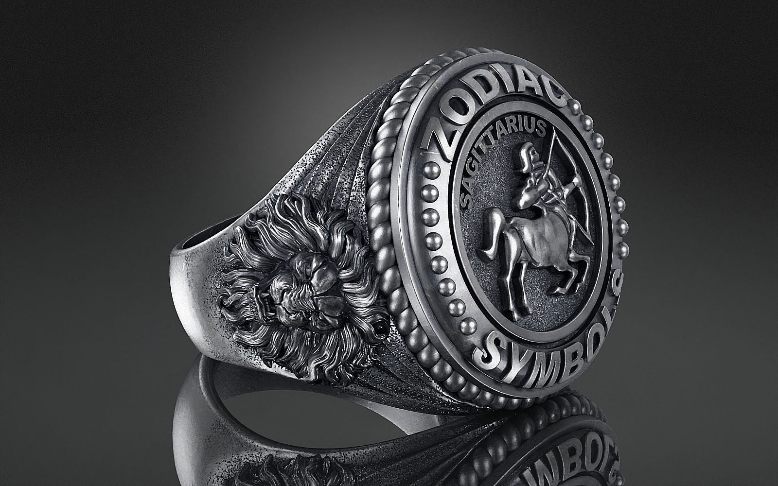 Dazzle Dime® Zodiac Sagittarius Ring: Adventure, Freedom, and Unstoppable Energy Exquisite 925 Sterling Silver with 18K White & Yellow Gold Accents DAZZLE DIME®