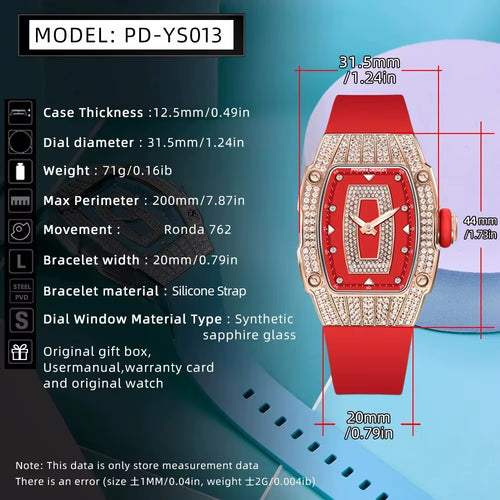  Pagani Women's Quartz Watch Ladies Luxury Exquisite Fashion Sapphire Glass & Waterproof