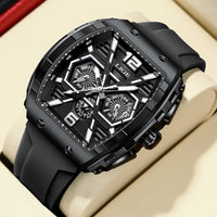 Men's Luxury Sports Watch | Waterproof Quartz Wristwatch with Luminous Date & Silicone Strap | Relogio Masculino by LIGE