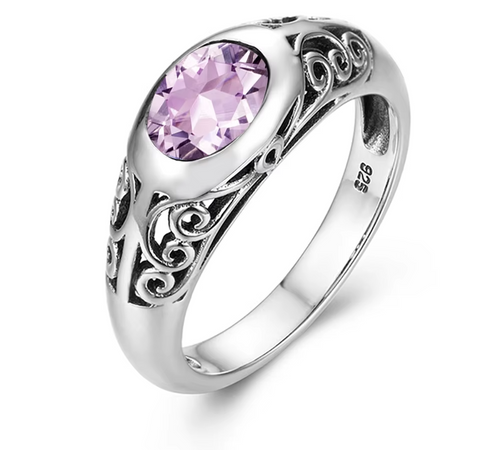 Dazzle Dime® Retro 925 Sterling Silver Peridot Ring for Women | VVS Clarity Oval Gemstone Jewelry