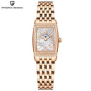 PAGANI Design 22mm Square Women’s Quartz Watch – Sapphire Glass, Stainless Steel, 50M Waterproof