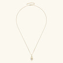 Full Moissanite Twisted Pendant Necklace – 925 Silver with 18K Gold Plating | GRA Certified