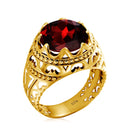 Dazzle Dime® Vintage 925 Sterling Silver Mystic Topaz Ring for Men | Unique Colorful Gemstone Jewelry