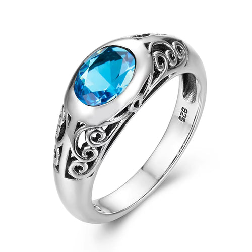 Dazzle Dime® Retro 925 Sterling Silver Peridot Ring for Women | VVS Clarity Oval Gemstone Jewelry