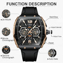 Men's Luxury Sports Watch | Waterproof Quartz Wristwatch with Luminous Date & Silicone Strap | Relogio Masculino by LIGE