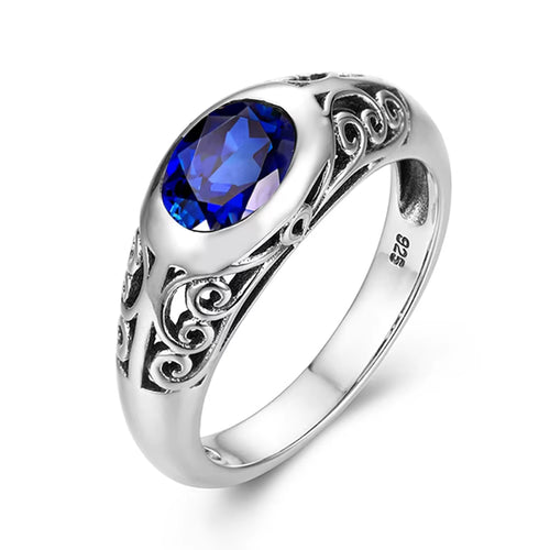 Dazzle Dime® Retro 925 Sterling Silver Peridot Ring for Women | VVS Clarity Oval Gemstone Jewelry