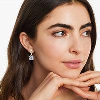 2 Carat Moissanite Hoop Earrings – 925 Sterling Silver with 18K White Gold Plating | GRA Certified