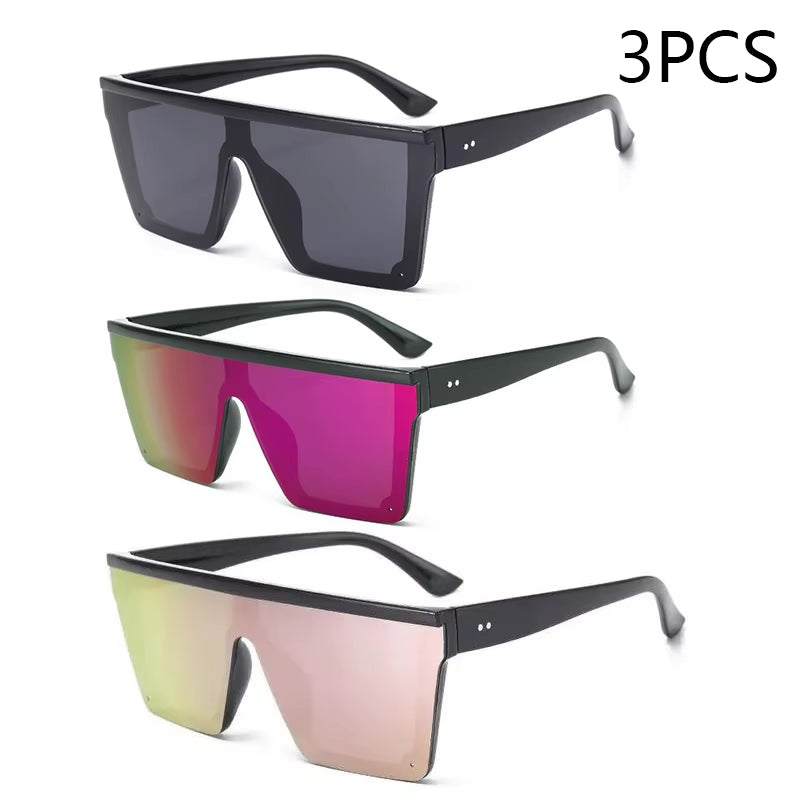 Large-Frame One-Piece Sunglasses for Women