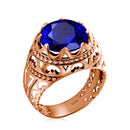 Dazzle Dime® Vintage 925 Sterling Silver Mystic Topaz Ring for Men | Unique Colorful Gemstone Jewelry