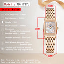 PAGANI Design 22mm Square Women’s Quartz Watch – Sapphire Glass, Stainless Steel, 50M Waterproof