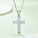 Hip-Hop Style Luxury Full Moissanite Cross Pendant for Men – 18K Gold-Plated 925 Sterling Silver