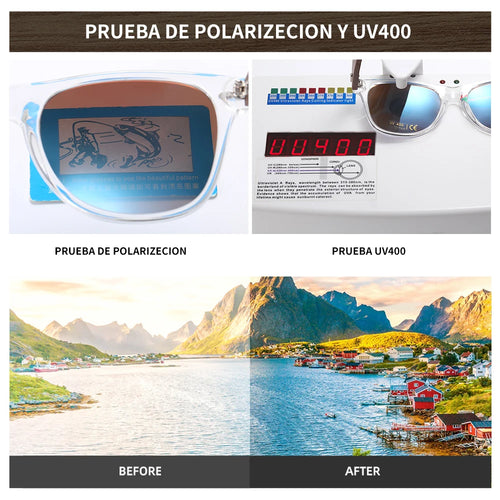 Handmade Transparent Color Frame Polarized Wooden Sunglasses for Men & Women – A Blend of Fashion and Craftsmanship