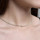 Moissanite Solitaire Necklace – 14K/10K/9K Solid Gold or 925 Silver, D/VVS1 3mm