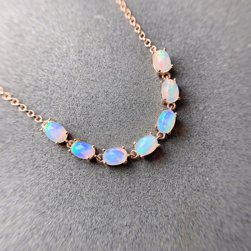 Dazzle Dime® 925 Sterling Silver Natural Opal Bracelet – Platinum Plated Fine Wedding Jewelry for Women