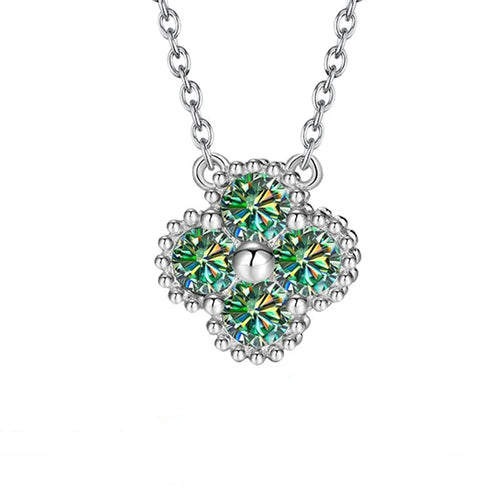 Dazzle Dime D Color 2.4CT (25 Sterling Moissanite Bracelets Lucky Bangles Wedding Birthday Party Clover Gifts Jewelry